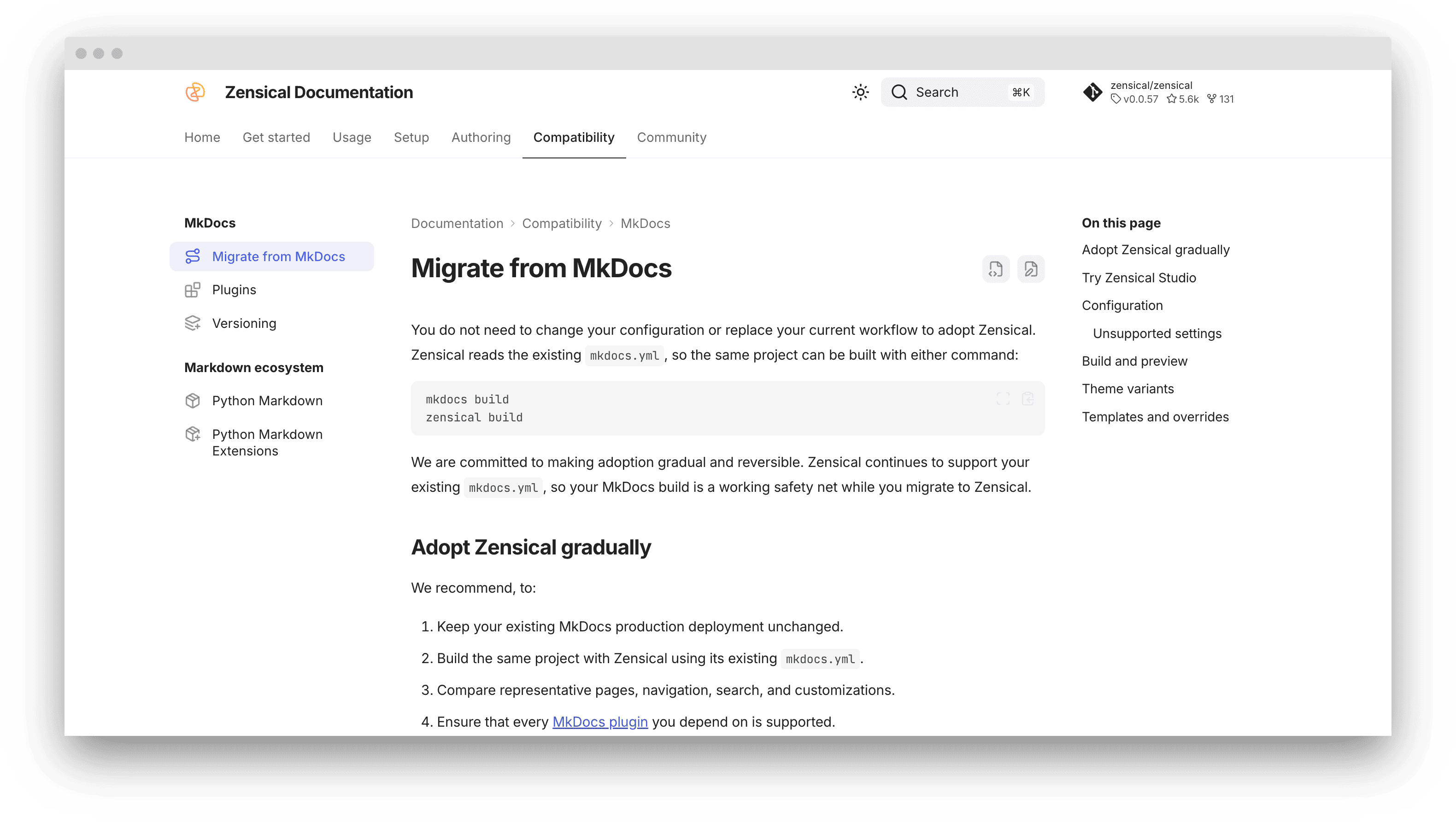 Modern theme